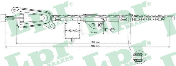 Cable Pull, parking brake C0484B