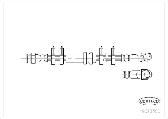 FLEXIBLE DE FREIN LANCIA DELTA,P  0705