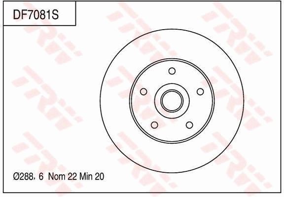 TRW BRAKE DISC - TecDoc Only
