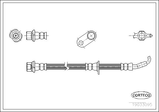 Brake Hose 19033095