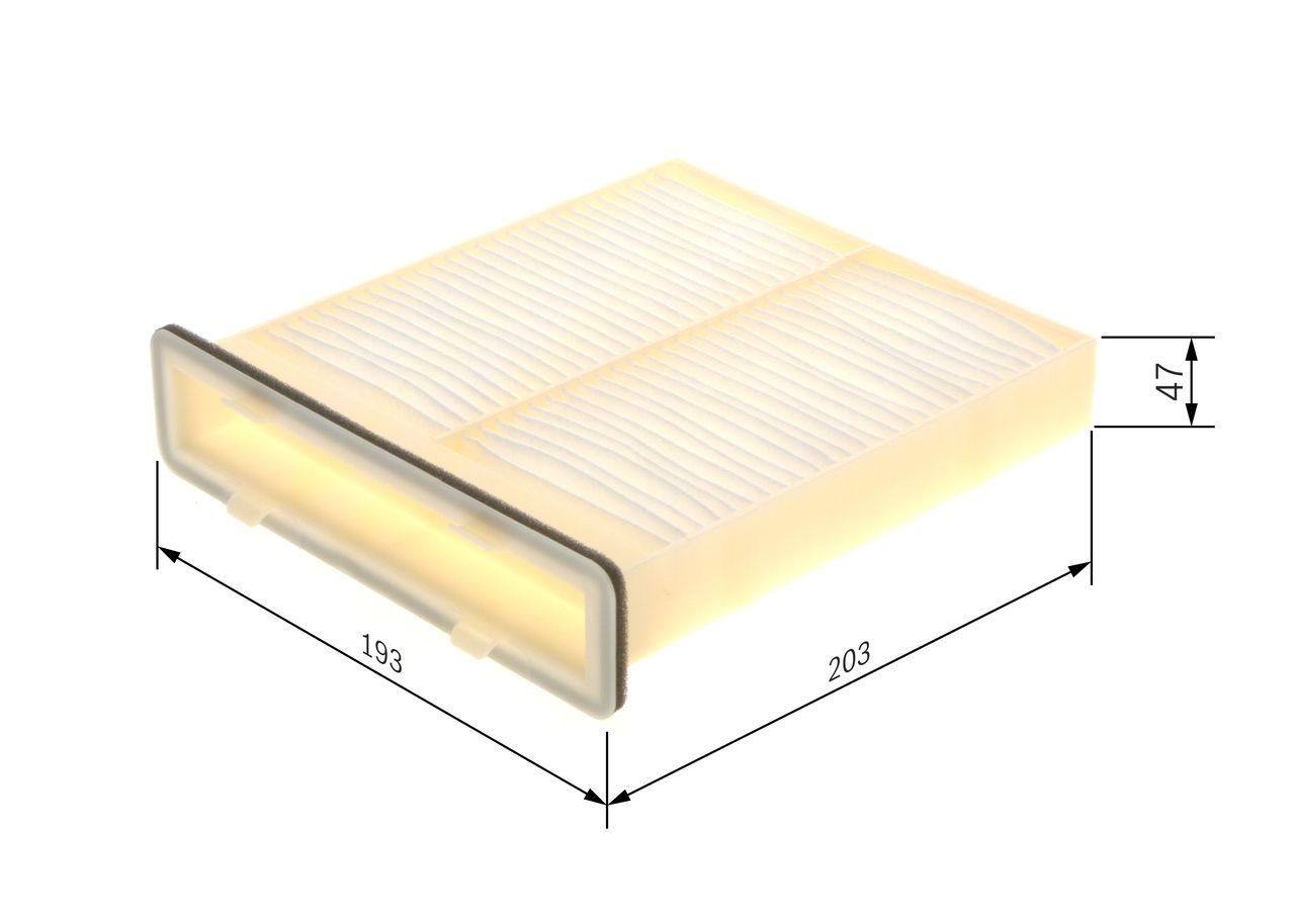 NEU - BOSCH 1987435037 Filter, Innenraumluft für SUZUKI