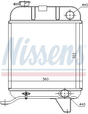 Radiator, engine cooling 63460