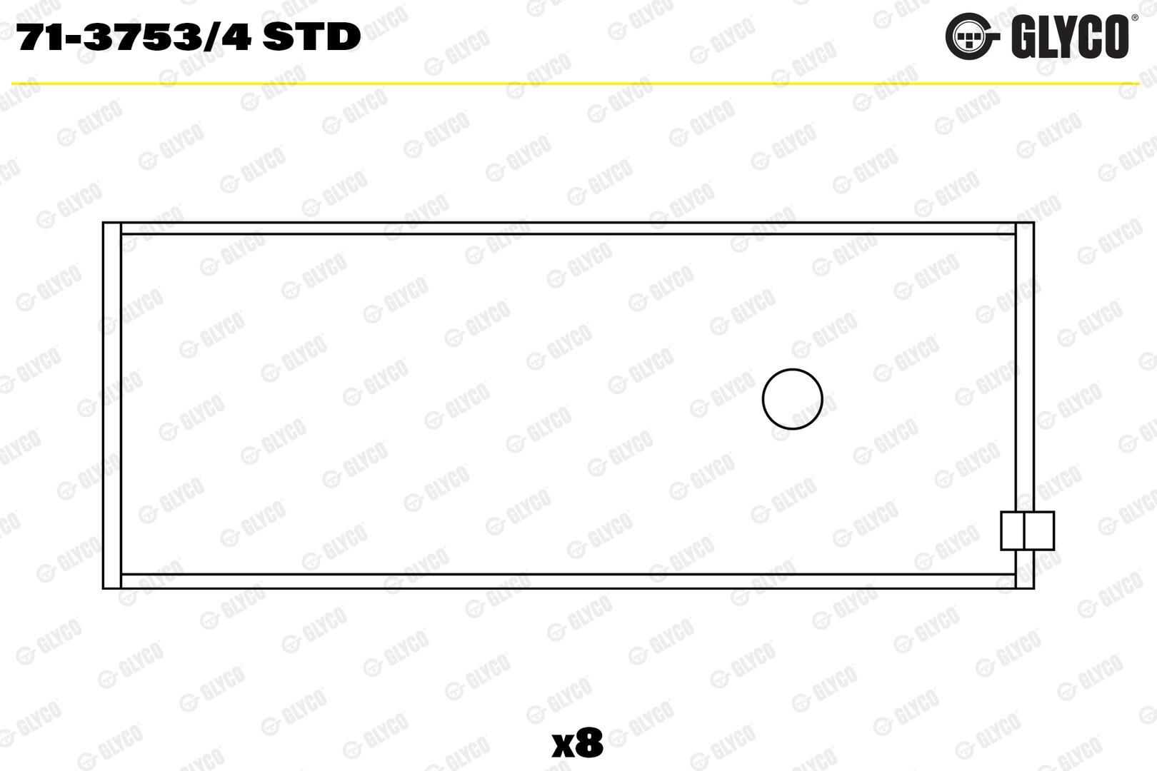 GLYCO 71-3753/4 STD - Pleuellager