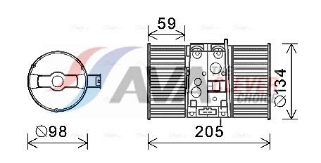 AVA QUALITY COOLING RT8586 - Innenraumgebl&auml;se