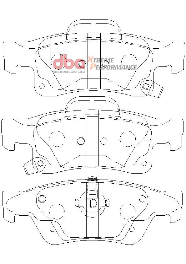 DBA XP PERFORMANCE BRAKE PADS [ Jeep Grand Cherokee WK R ] - TecDoc Only