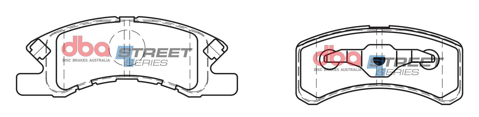 DBA SS STREET SERIES BRAKE PADS [ Daihatsu/Perodua & Proton 2001-2014 F ] - TecDoc Only