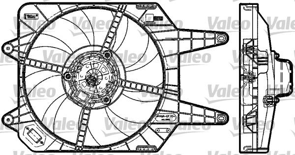 698581 VALEO ventillátor, motorhűtés