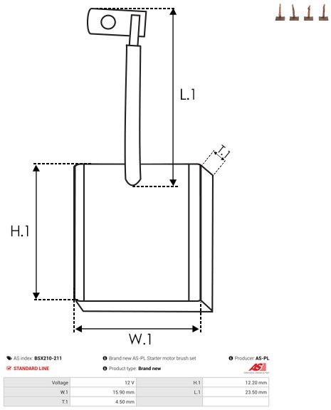 anglies šepetėlis, starteris