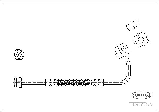 FLEXIBLE DE FREIN KIA RETONA, SP  0705