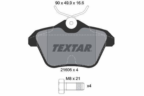 Brake Pad Set, disc brake 2160601