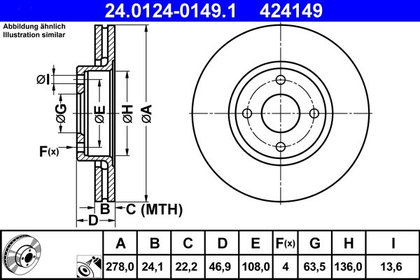 Brake Disc 24.0124-0149.1