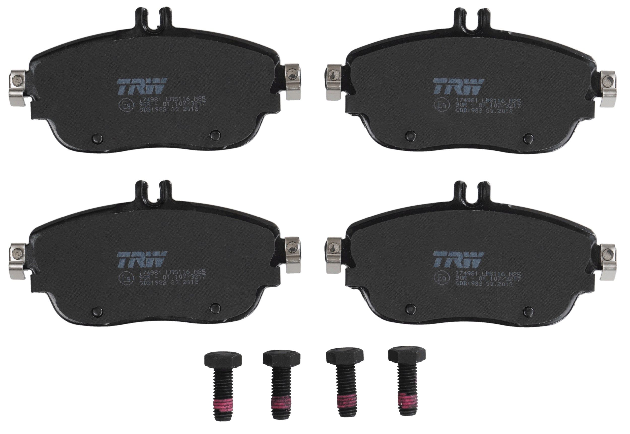 Bremsbelagsatz, Scheibenbremse