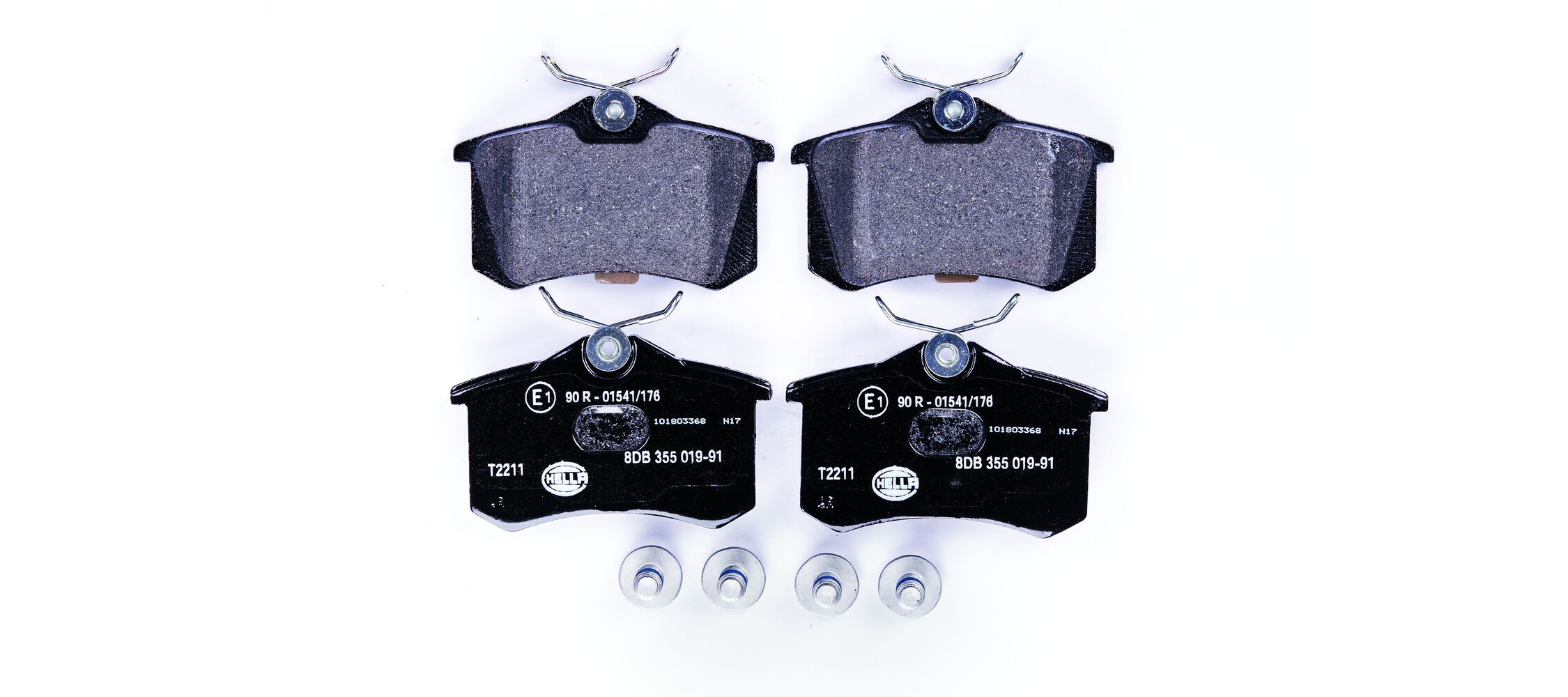HELLA 8DB 355 019-911 - Bremsbelagsatz, Scheibenbremse