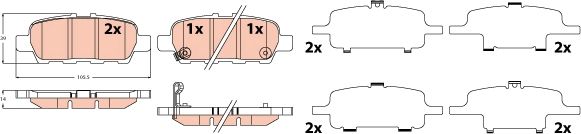 KLOCKI HAM. NISSAN T. ALTIMA/JUKE/LEAF/PULSAR/TEANA 1,2-3,5 10-