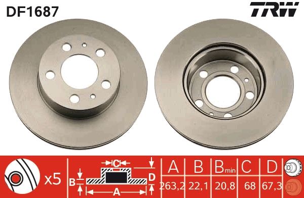 PAIRE DE DISQUES  9900