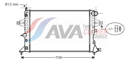 OLA2254 AVA QUALITY COOLING ** CLEVER FIT ** hűtő, motorhűtés