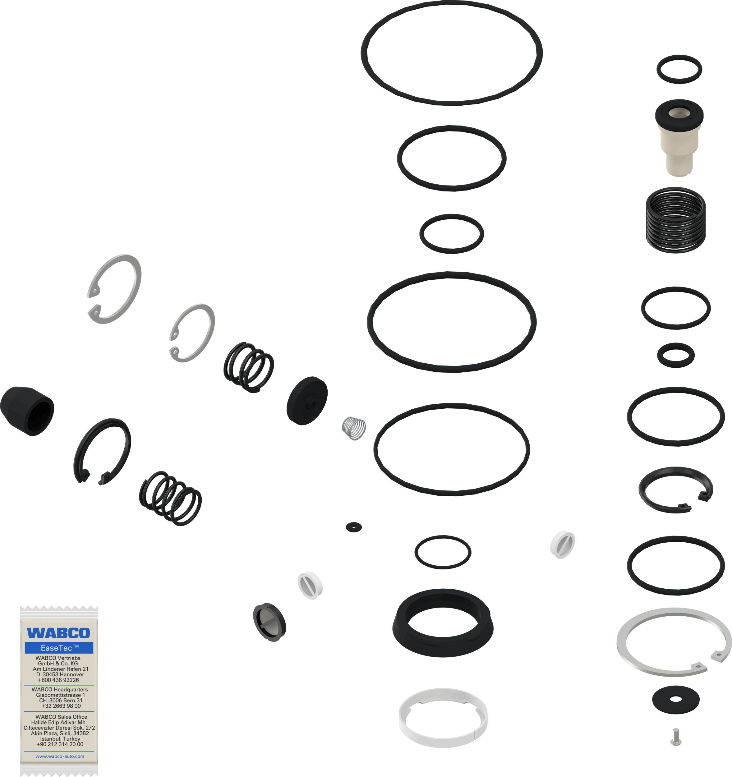 Kit de reparación, válvula de freno (freno de servicio)