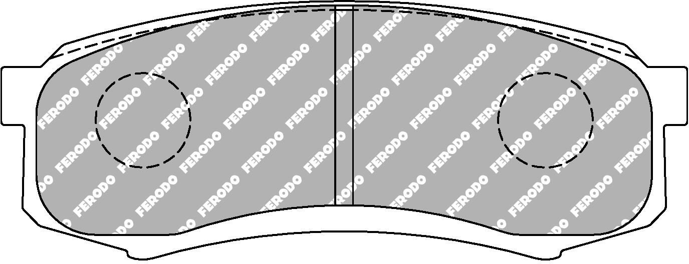 FERODO RACING FCP1021H - Bremsbelagsatz, Scheibenbremse DS2500