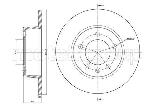 METELLI 23-0690 - Bremsscheibe
