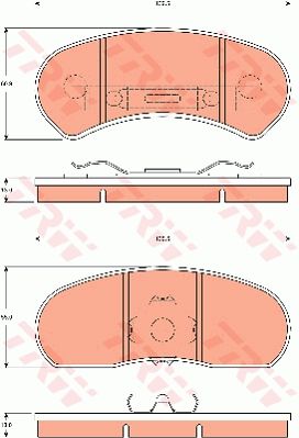 TRW DISC BRAKE PADS - TecDoc Only