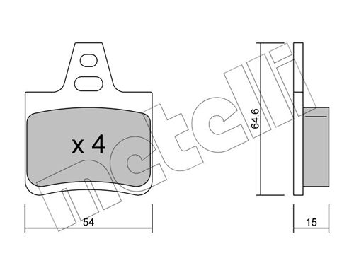 Brake Pad Set, disc brake 22-0285-0