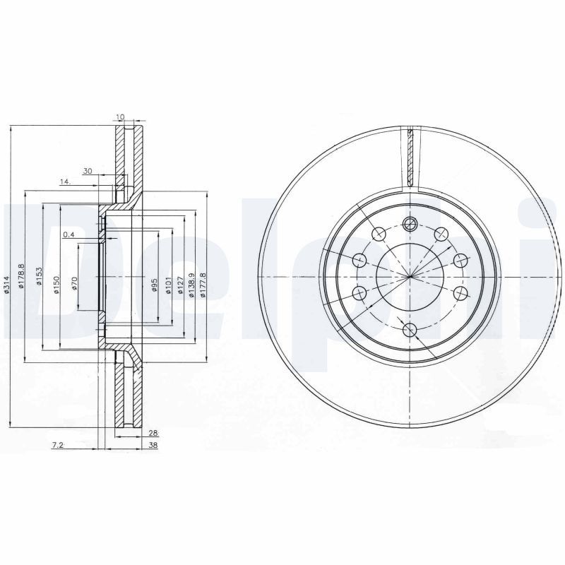 Brake Disc BG3973