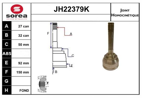 KIT CV JOINT AVEC KR026 - TERRANO I