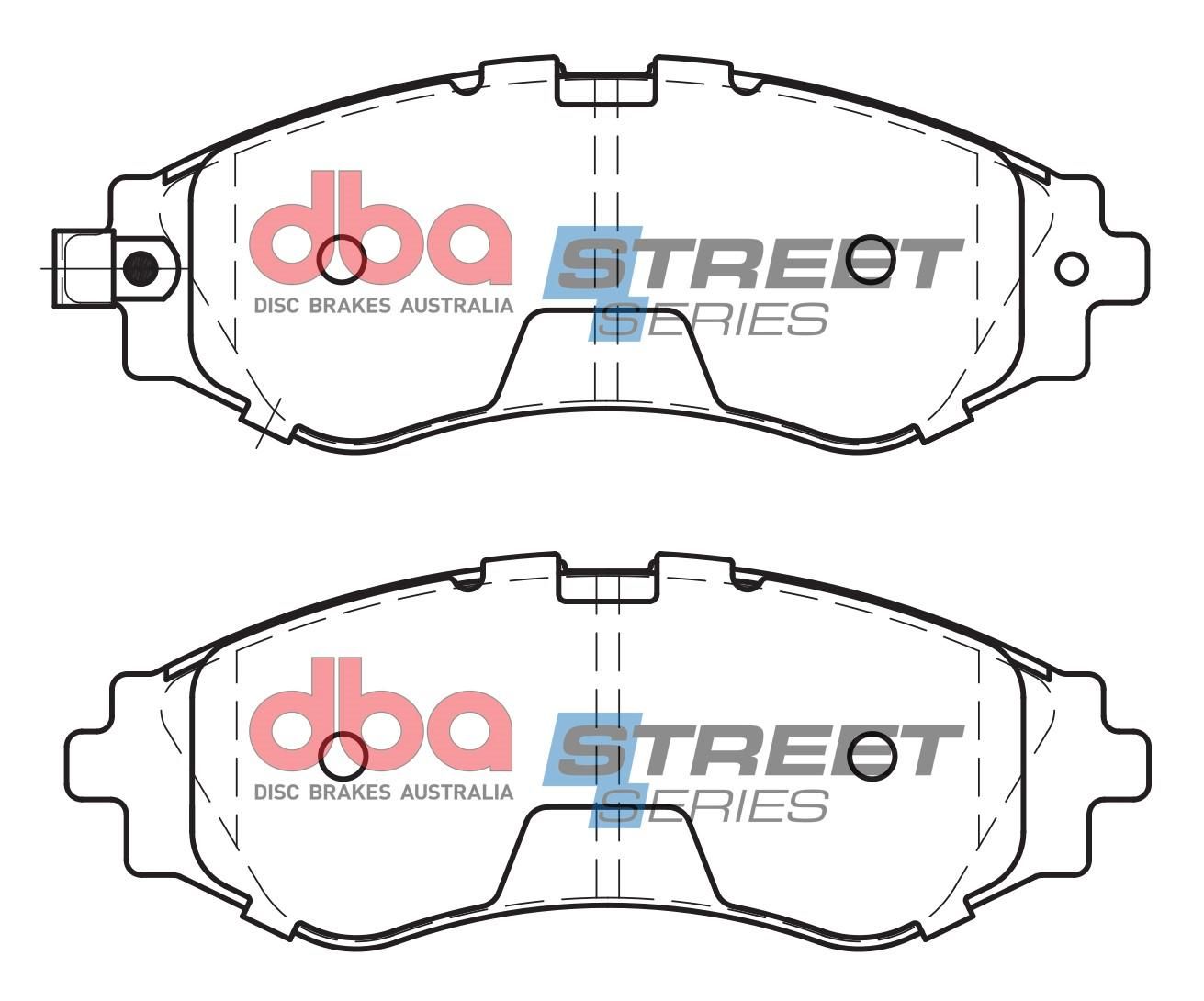 DBA SS STREET SERIES BRAKE PADS [ Daewoo & Holden 1998-2014 F ] - TecDoc Only