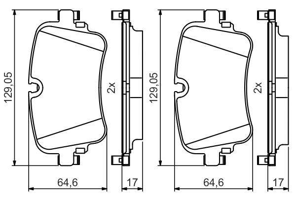 Brake Pad Set, disc brake 0 986 495 426