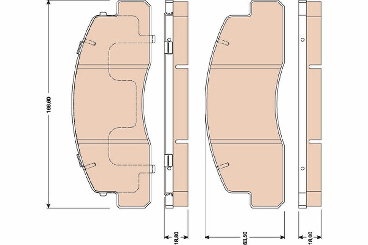 TRW DISC BRAKE PADS - TecDoc Only