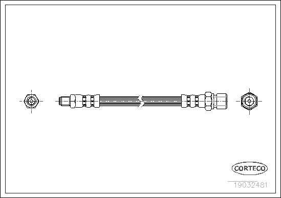 FLEXIBLE DE FREIN MERCEDES-VW KA  0705