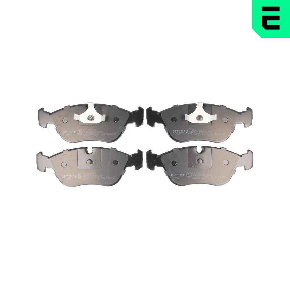 OPTIMAL BP-09877 - Bremsbelagsatz, Scheibenbremse
