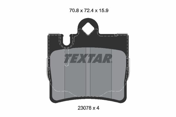 Brake Pad Set, disc brake 2307801