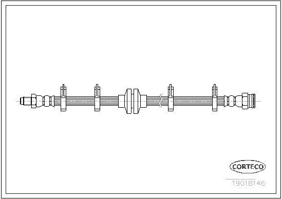 FLEXIBLE DE FREIN FIAT  0705