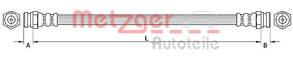 4110877 METZGER fékcső