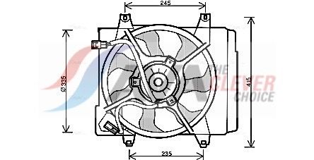 KA7519 AVA QUALITY COOLING ventilátor, motorhűtés