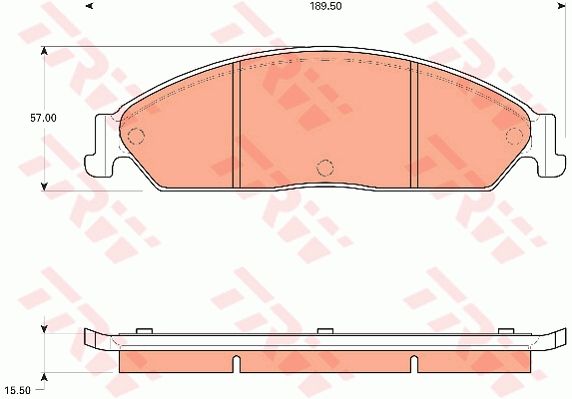 TRW DISC BRAKE PADS - TecDoc Only
