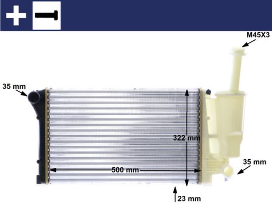 Radiador, refrigeración del motor