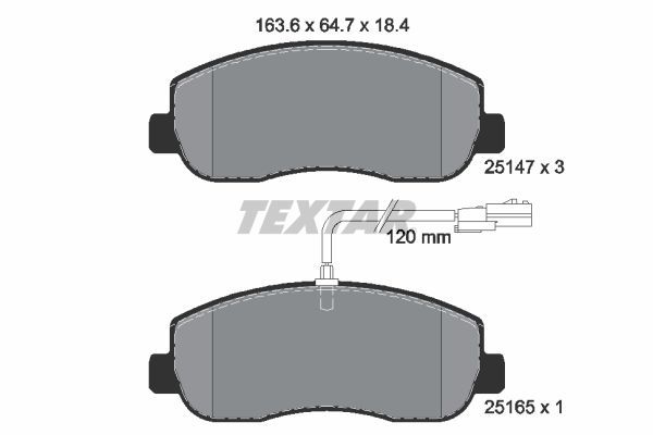 Brake Pad Set, disc brake 2514701