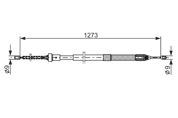 Cable de accionamiento, freno de estacionamiento