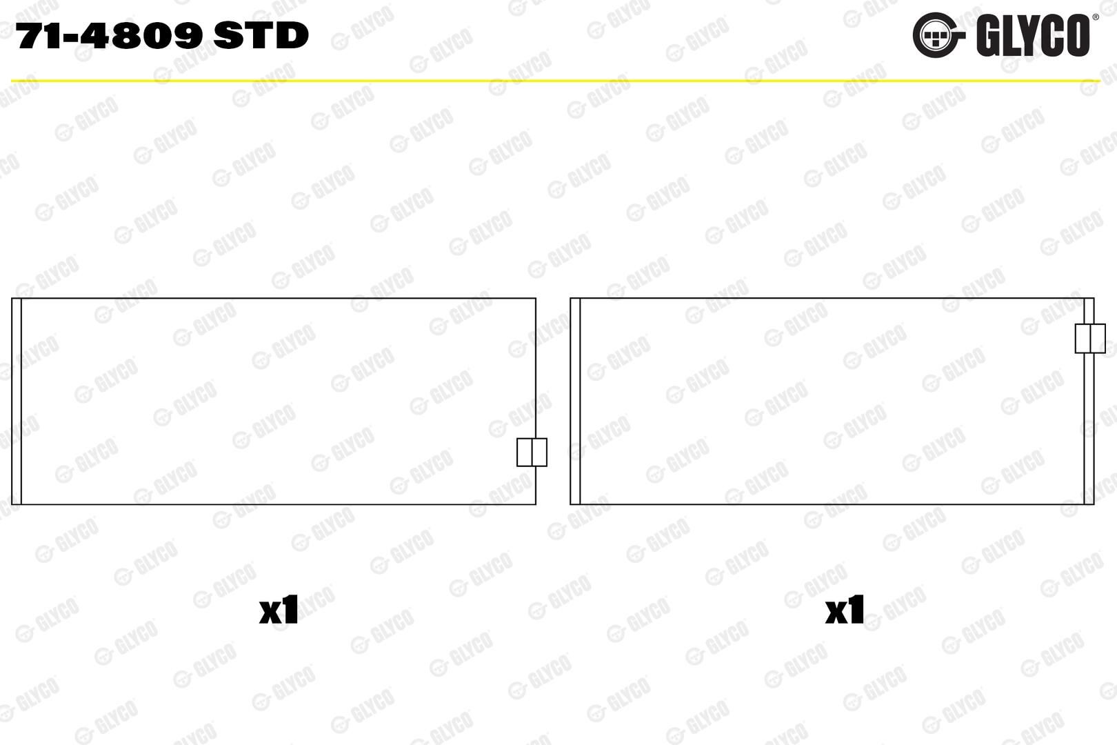GLYCO 71-4809 STD - Pleuellager