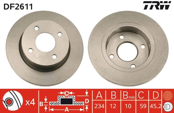 Brake Disc DF2611