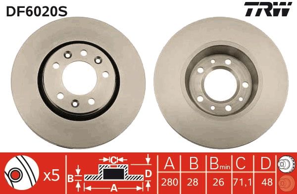 Brake Disc DF6020S