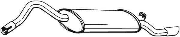 220-653 BOSAL hátsó hangtompító