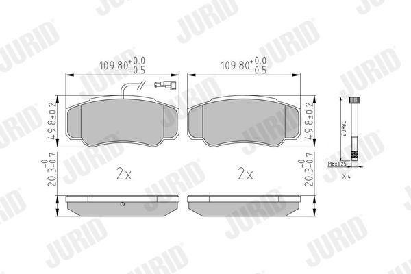 Brake Pad Set, disc brake 573318J