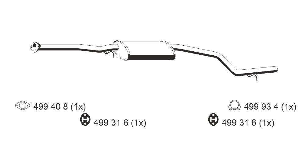 Mittelschalldämpfer