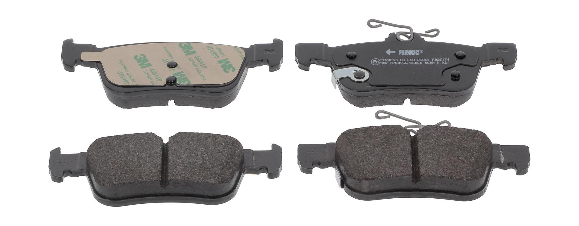 Bremsbelagsatz, Scheibenbremse