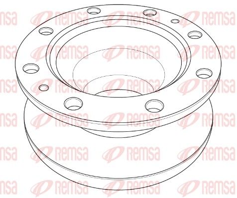 NCA1204.10 REMSA Heavy Duty Brake Disc féktárcsa