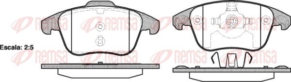 Brake Pad Set, disc brake 1249.00