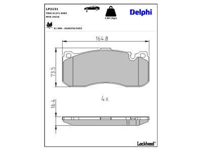 Bremsbelagsatz, Scheibenbremse